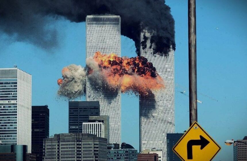 Torres do World Trade Center após ataques terroristas