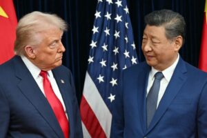 O presidente dos EUA, Donald Trump, e o líder da China, Xi Jinping