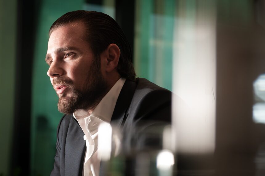 O banqueiro Daniel Vorcaro, do Banco Master, em dezembro de 2019