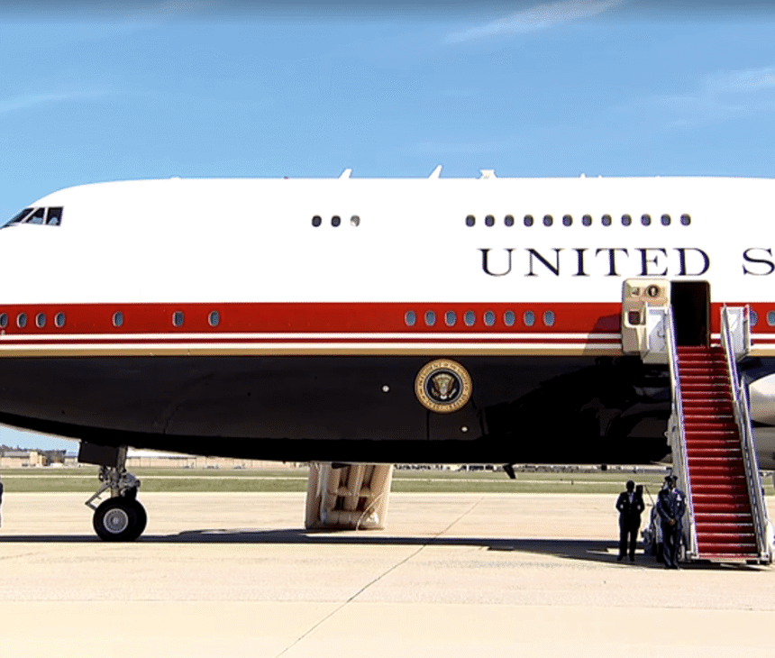 Novo Air Force One na Base Conjunta Andrews