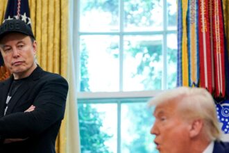 Fachada de prédio governamental nos Estados Unidos