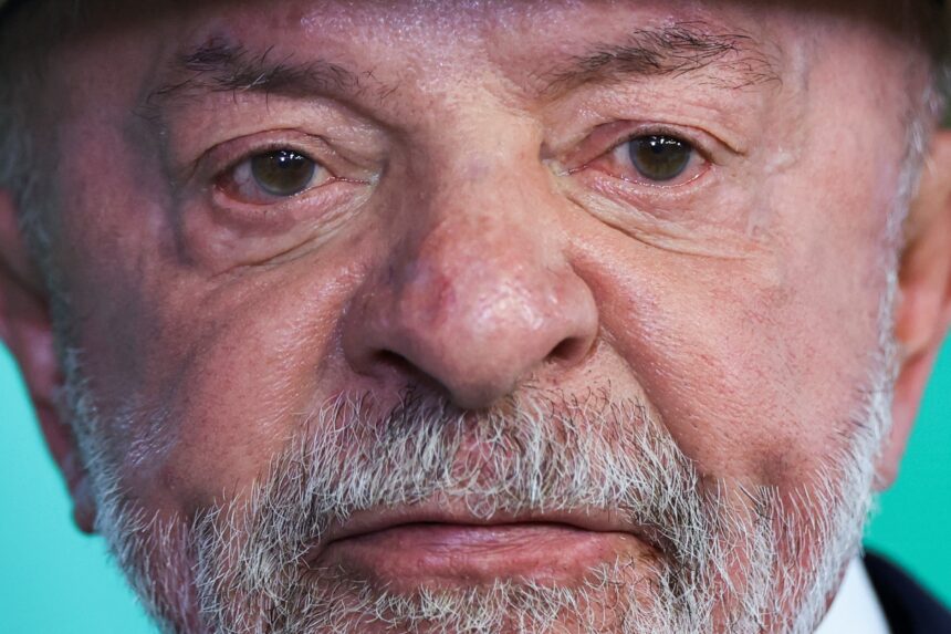 O presidente Luiz Inácio Lula da Silva em cerimônia oficial.