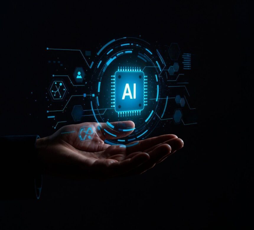 mão-humana-e-holograma-de-IA