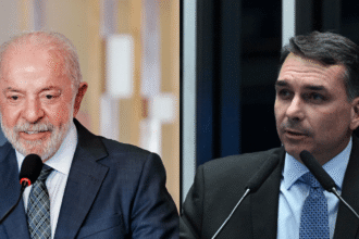 Pesquisa eleitoral mostra empate entre Lula e Flávio Bolsonaro