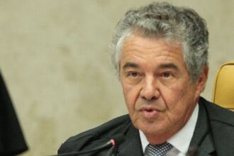 O ex-ministro Marco Aurélio Mello durante sessão no Supremo Tribunal Federal (STF)