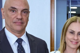 Brasília (DF), 01/01/2023 - Ministro do STF, Alexandre de Moraes, Senhora Viviane Barci de Moraes. Foto: Ricardo Stuckert/PR