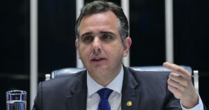 O senador Rodrigo Pacheco