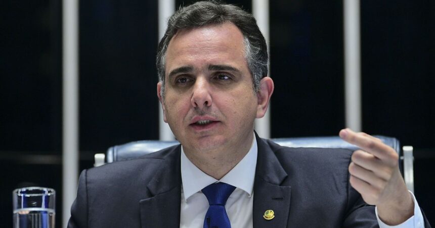 O senador Rodrigo Pacheco
