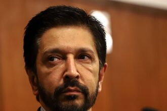 O prefeito de São Paulo, Ricardo Nunes (MDB)