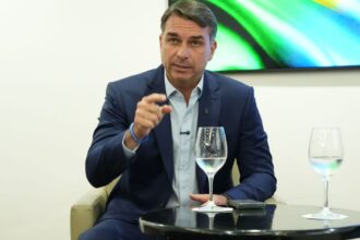 O senador e candidato à Presidência pelo PL (Partido Liberal), Flávio Bolsonaro