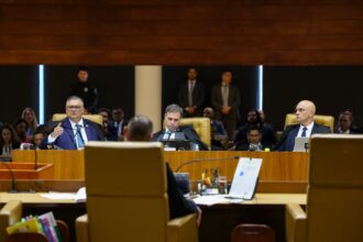 Plenário do Supremo Tribunal Federal durante sessão de julgamento