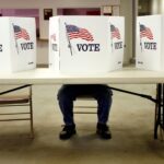 Votação em Ohio durante primárias das eleições americanas