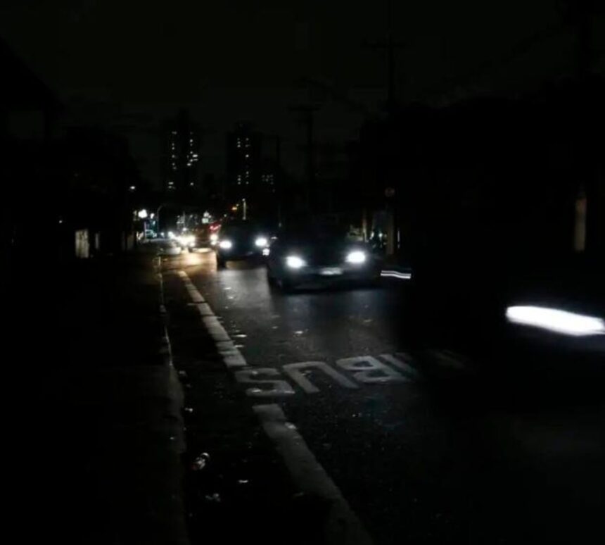 Apagão após ciclone extratropical na Grande São Paulo