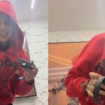 Rapper Oruam em apresentação ao vivo