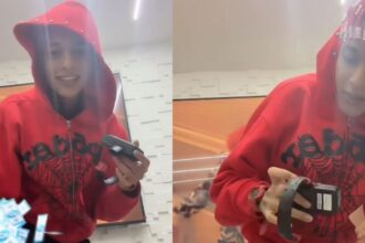 Rapper Oruam em apresentação ao vivo