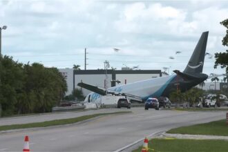 Aeronave de carga da Amazon envolvida em acidente em Miami