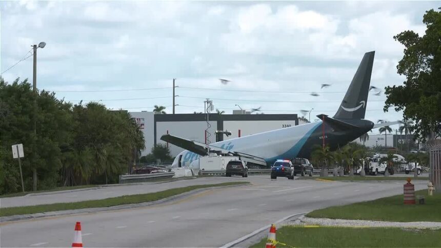 Aeronave de carga da Amazon envolvida em acidente em Miami