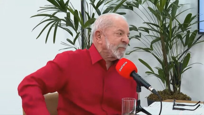 Lula durante entrevista à Rádio Itatiaia
