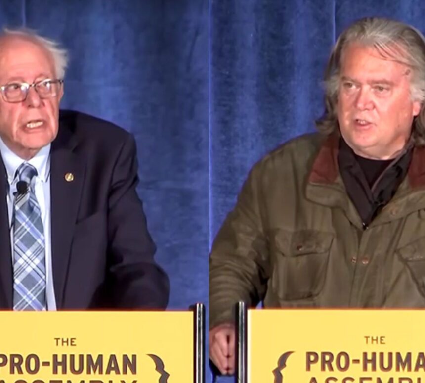 Bernie Sanders e Steve Bannon participam de evento sobre inteligência artificial em Washington