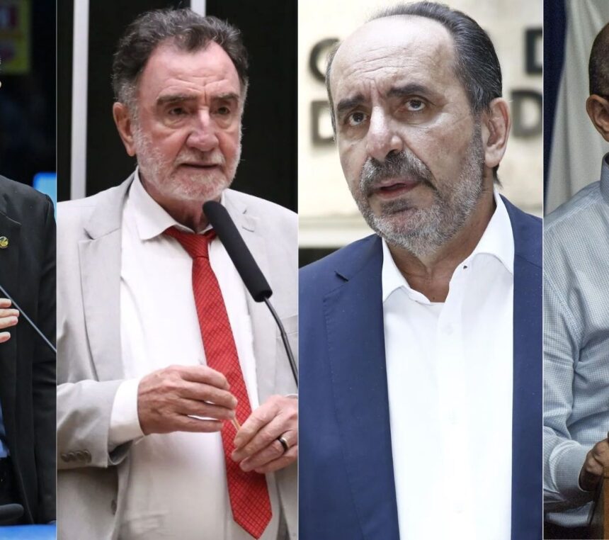 Cleitinho Azevedo (Republicanos), Patrus Ananias (PT), Alexandre Kalil (PDT) e Mateus Simões (PSD)