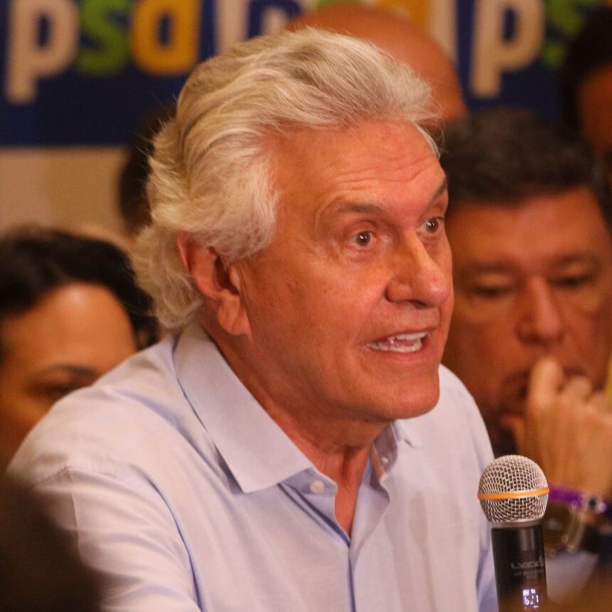 Ronaldo Caiado durante campanha eleitoral