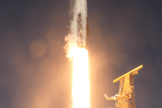 Lançamento do Falcon 9 na missão USSF-153 da SpaceX
