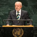 Presidente Luiz Inácio Lula da Silva durante discurso na ONU