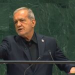 Presidente do Irã, Masoud Pezeshkian, discursa na Assembleia Geral da ONU 2026