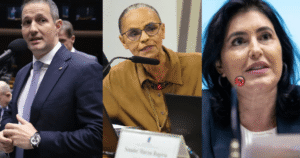 Urna eletrônica em seção eleitoral no Brasil