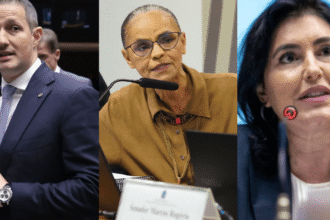 Urna eletrônica em seção eleitoral no Brasil