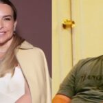 Roberta Luchsinger à esquerda e Fábio Luís Lula da Silva, o Lulinha, à direita
