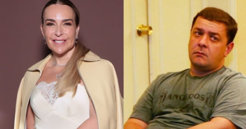 Roberta Luchsinger à esquerda e Fábio Luís Lula da Silva, o Lulinha, à direita