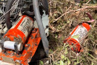 Destroços de helicóptero investigado pelo CENIPA