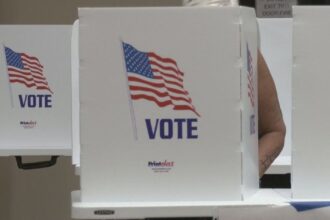 Cabine de votação nos EUA