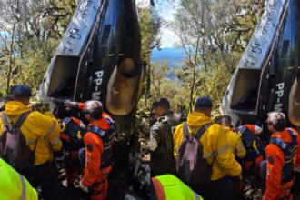 A aeronave foi localizada por volta das 12h