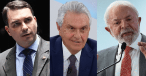 Flávio Bolsonaro, Ronaldo Caiado e Lula