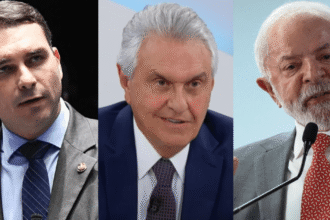 Flávio Bolsonaro, Ronaldo Caiado e Lula