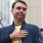 O candidato à presidência da República Flávio Bolsonaro (PL)