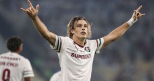 Comemoração do Canobbio em Vasco x Fluminense