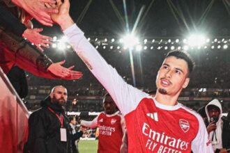 Martinelli defendeu o Arsenal por sete temporadas