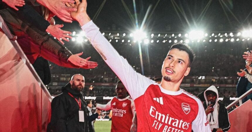 Martinelli defendeu o Arsenal por sete temporadas