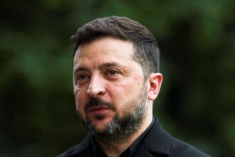 Volodymyr Zelensky em viagem à Noruega