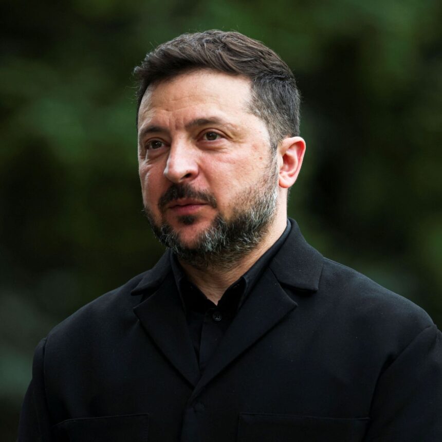 Volodymyr Zelensky em viagem à Noruega