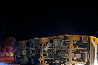 Rodovia federal brasileira com tráfego de veículos de carga