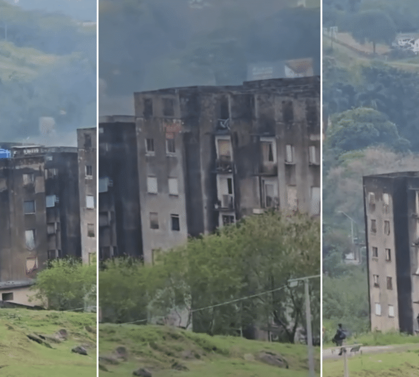 Viaturas do Corpo de Bombeiros em atendimento a ocorrência