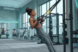TRX usa suspensão para ganhar força, equilíbrio e estabilidade