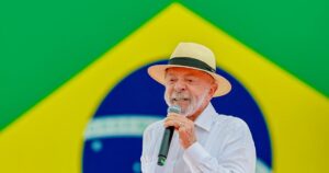 O presidente e candidato a reeleição Luiz Inácio Lula da Silva
