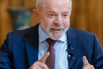 O presidente da República, Luiz Inácio Lula da Silva, durante entrevista ao jornal "SBT Brasil"