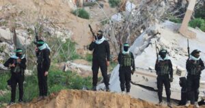 Membros do grupo palestino Hamas