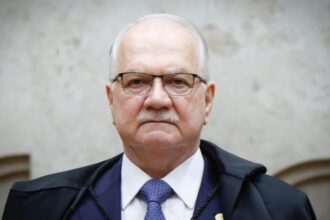 Ministro Edson Fachin durante sessão do Supremo Tribunal Federal